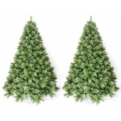 Yh2163 2021 Green PE PVC Leaves Tree Artificial Christmas Tree for Home/Christmas Decoration 210cm