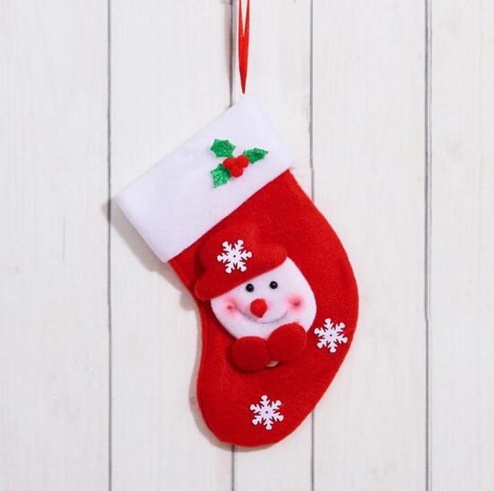 Ornaments Pendant Flannelette Christmas Socks