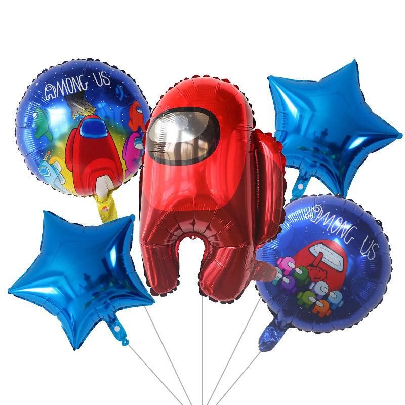 Children′s Party Balloon Cartoon Shape Among Us Balloon Set