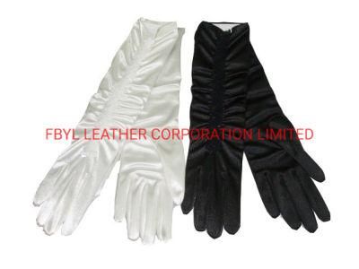 Classic Longer Satin Wedding Gloves (JYG-29306)