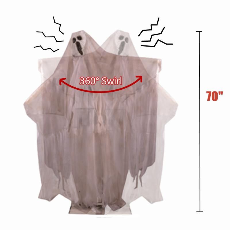 Decorations Life Size Skeleton Model Halloween Prop Hanging Ghost