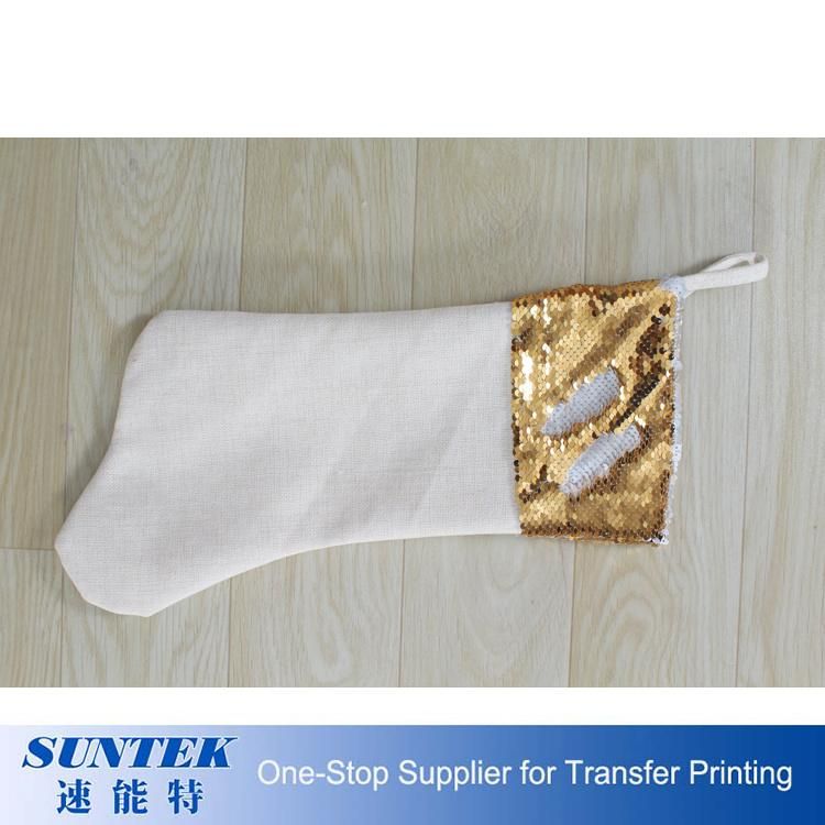 Sublimation Magic Sequin Christmas Stocking Christmas Socks