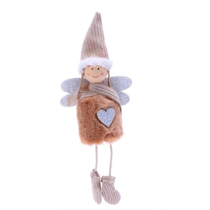 Cute Angel Christmas Plush Doll Ski Pendant Tree Decoration Ornaments