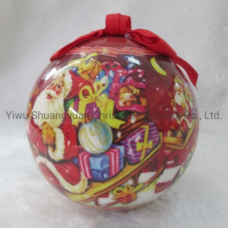 2021 New Design High Sales Christmas Paper Ball for Holiday Wedding Party Decoration Supplies Hook Ornament Craft Gifts