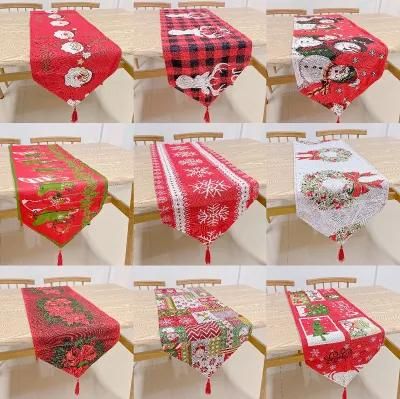 New Christmas Decorations Christmas Table Mat Cotton Cloth Tablecloth