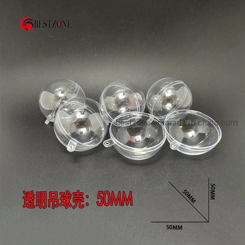 8cm Clear Color Plastic Clear Transparent Christmas Balls Ornaments DIY