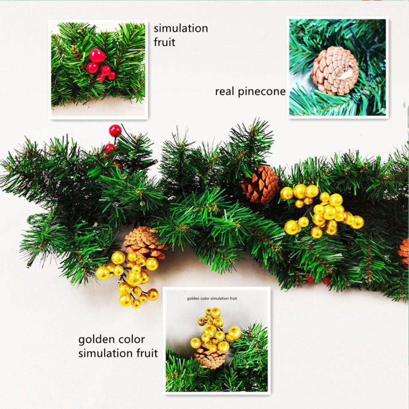 New Design Promotional PVC Artificial Christmas Wreath / Garland