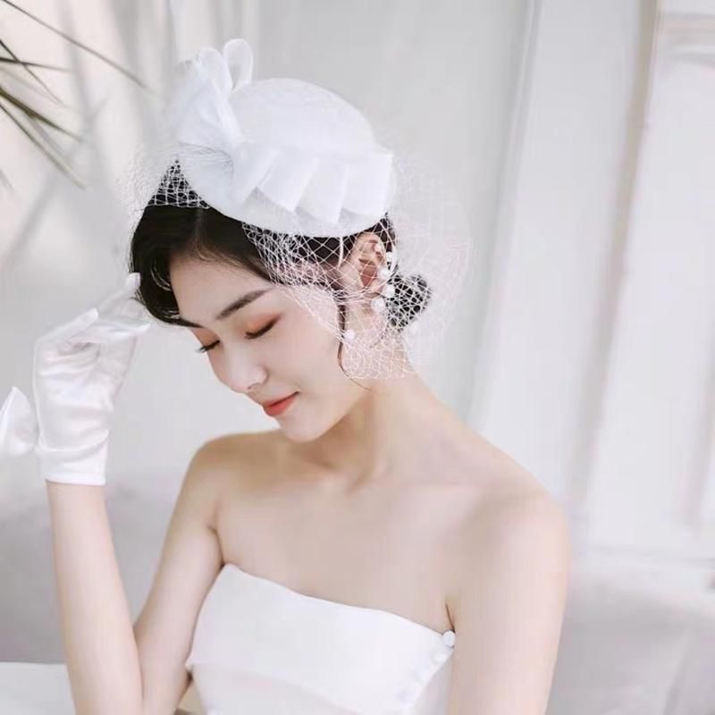 Bridal Top Knot Hat Feather Elegant Headpiece Hair Accessories Carnival Fascinator Hats