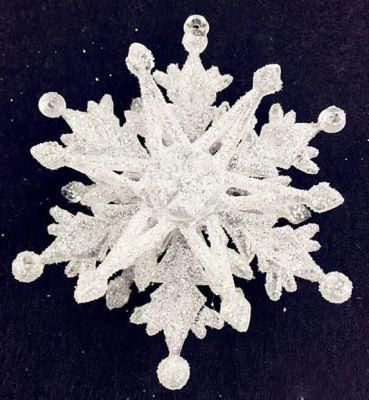 3D Acrylic Clear Ornament Hanging Snowflake Christmas Crystal Decorations