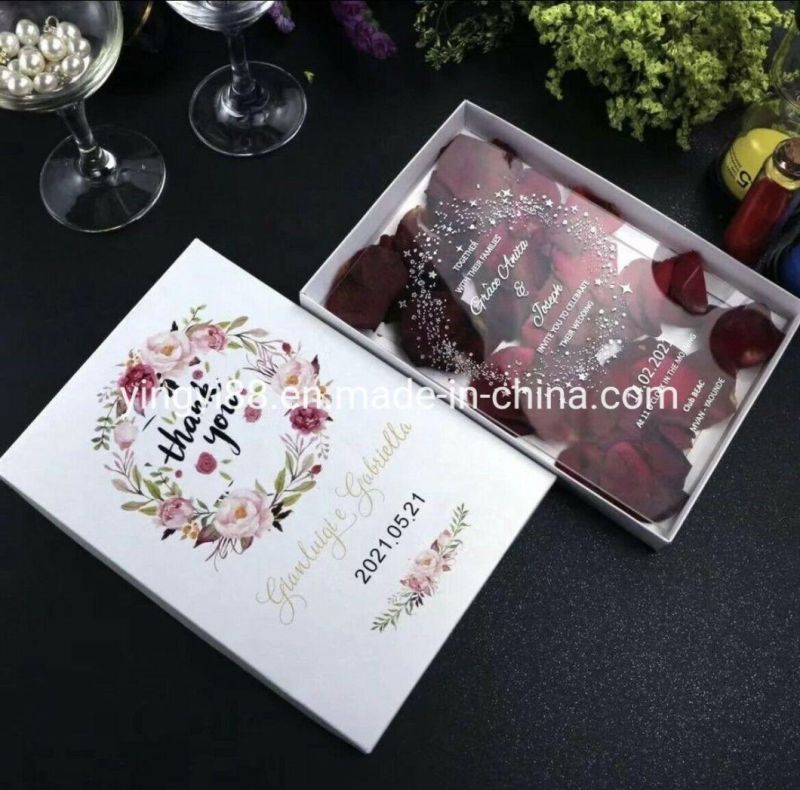 High Quality Acrylic Wedding Invitation Cards