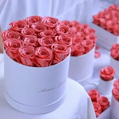 Amazon Hot Sale Eternal Rose Gift Box Preserved Forever Flower