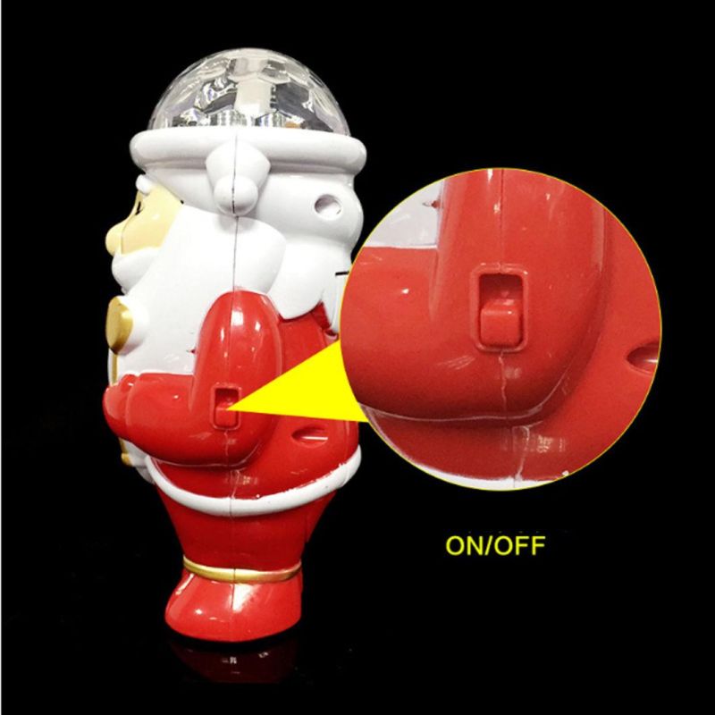 Funny Christmas Gifts Rotational Snowman with LED Stage Light Toys