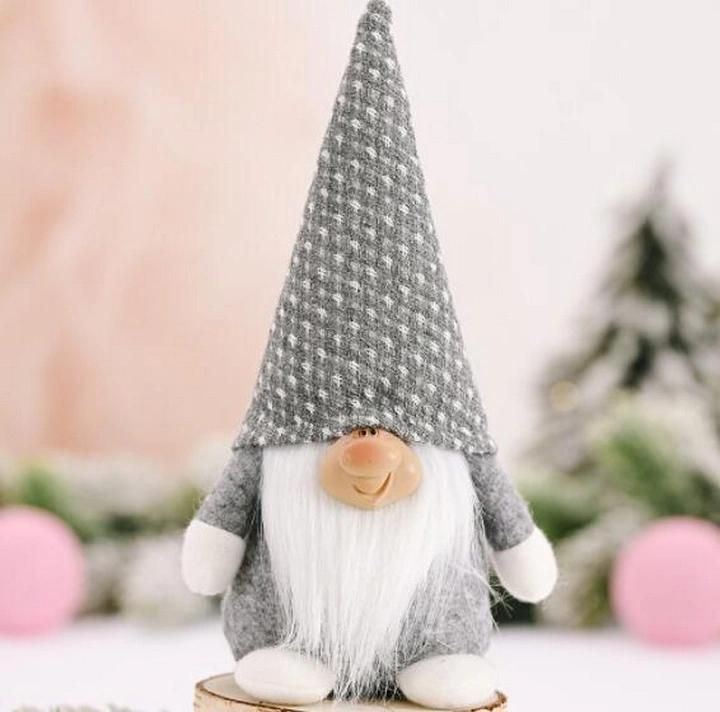 Handmade Christmas Decoration Toys Plush Gnome Decorative Fabric Doll