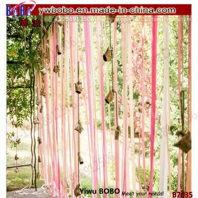Wedding Curtain Wedding Favor Outdoor Party Decorations Garlands Pink Decorative Curtain (B7035)