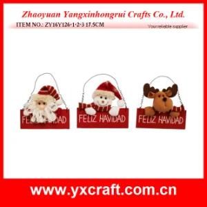 Christmas Decoration (ZY16Y126-1-2-3 17.5CM) Super Xmas Decoration Wood