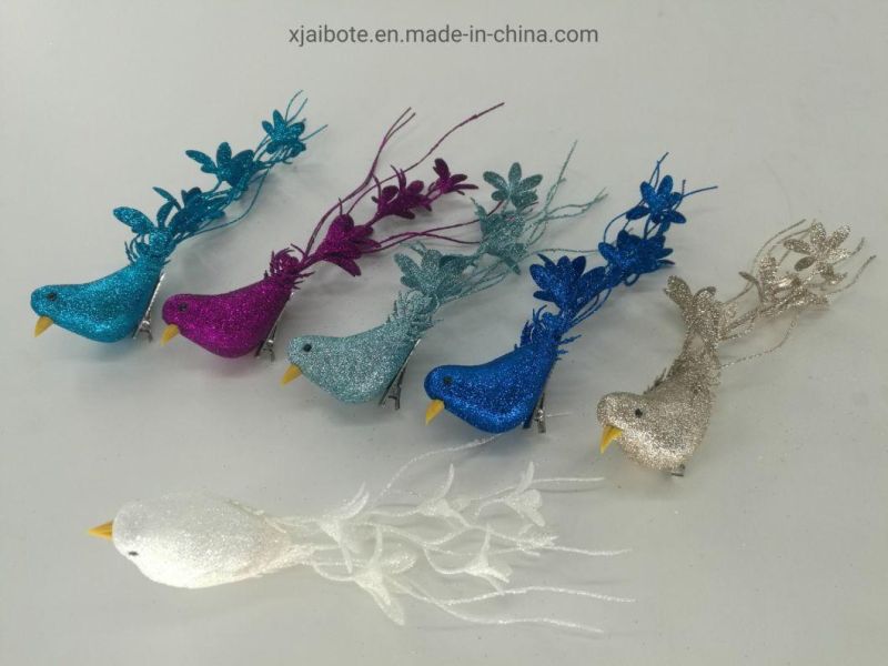 Wholesale Hand-Painted Hanging Foam Bird Shaped Baubles