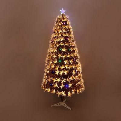 3FT to 6FT PVC LED Fiber Optic Christmas Light Tree Artificial Christmas Tree with LED Light Wholesale