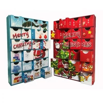 Custom Printed Cardboard Paper Gift Box Birthday Holiday Anniversary Theme Activities Advent Countdown Calendar