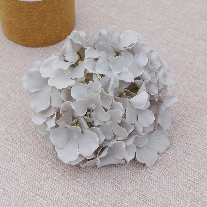 High Quality Silk Hydrangea Flowers 17cm DIY Decorative Silk Flower Heads