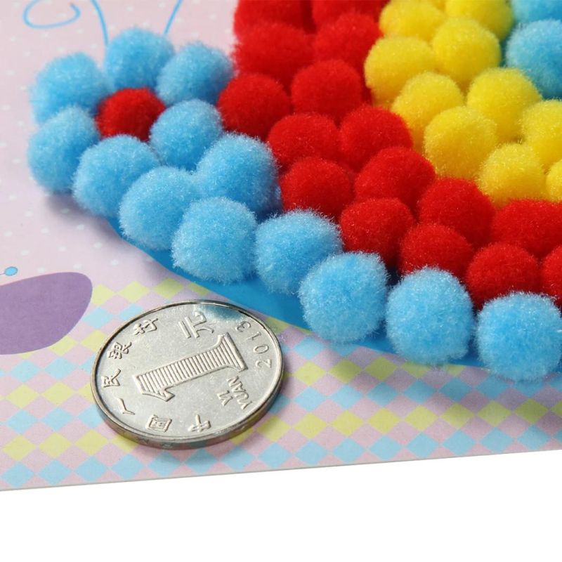 Factory Price Children DIY Toy Fuzzy Ball Handmade Crafts Kits for Christmas Gift