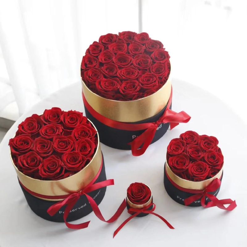 Long Lasting Preserved Roses Decorative Flowers in Gift Box