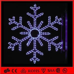 LED Rope Christmas Decoration Blue Snowflake LED Motif Light