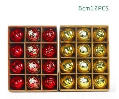 Luxury Plastic Xmas Christmas Baubles Set for Trees Decoration