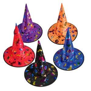 Halloween Wizard Hat Children Adult Bronzing Witch Hat