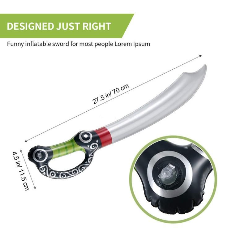 Halloween Party Inflatable Pirate Sword for Children Knife Stage Props Interactive Children Toys