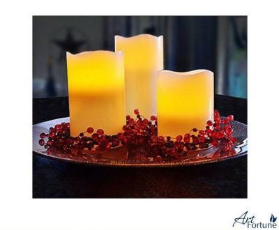 3pk Gift Set Flameless LED Candle for Wedding Party Easter Home Decor
