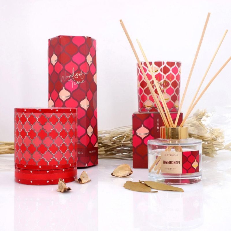 Hot Festive Red Scented Candle Gift for Christmas