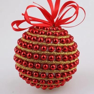 New Design Foam Material Hand Painted Ball Christmas Decoration