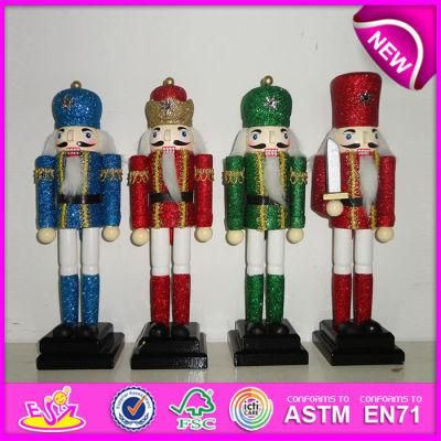 Hot New Product for 2015 Wooden Nutcracker Dolls, Interesting Wooden Toy Nutcracker, Christmas Decorations Nutcracker Set W02A010