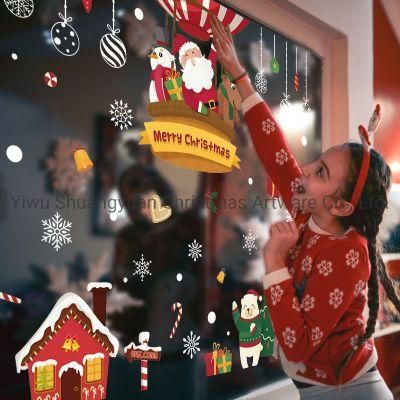 TPR Christmas Jel Sticker Jelly Sticker Christmas Window Sticker Door Sticker Fridge Sticker Toilet Sticker Wall Sticker