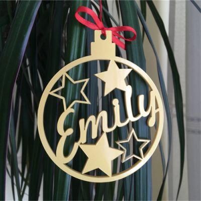 Tree Decorations Personalised Acrylic Name Bauble Ornament Xmas Bauble