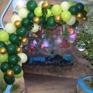 110PCS Green Plant Hawaiian Balloon Garland Set Indoor Outdoor Decorations
