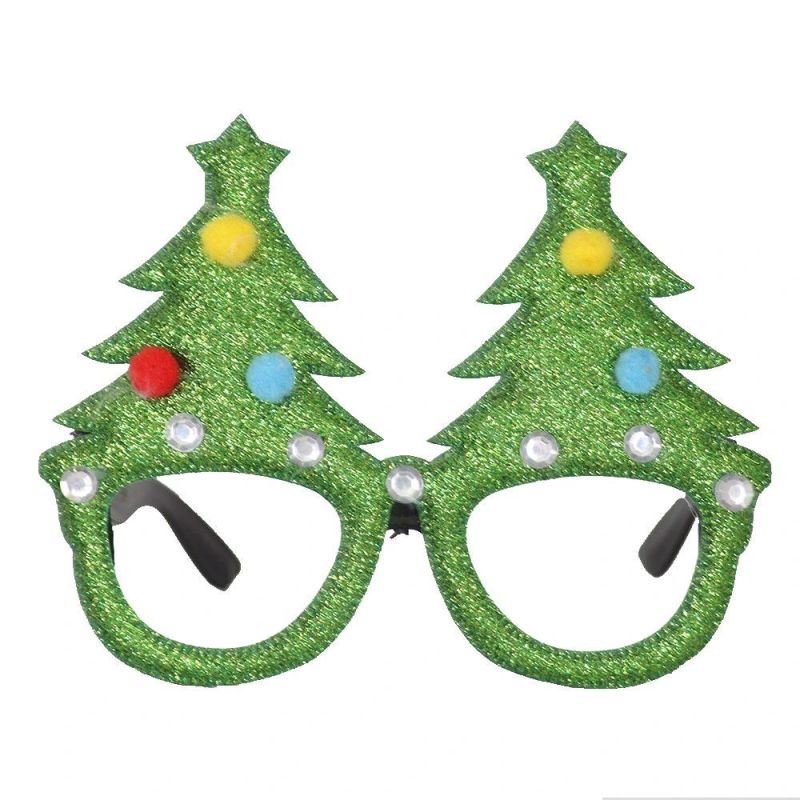 Christmas Decorations for Home Decor New Year Glasses Gifts for Children Santa Claus Deer Snowman Christmas Ornaments Glasses