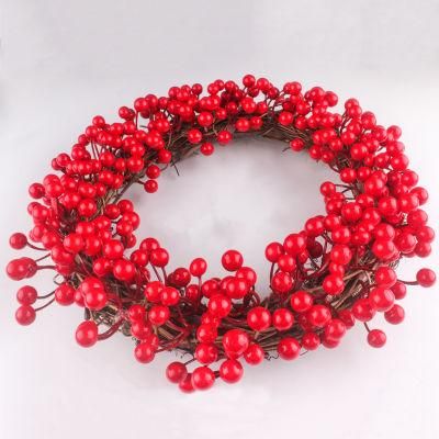 Red Berry/Leaves /Pine Leaves Wreath, Christmas Wreath