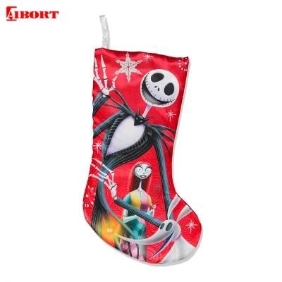 Aibort Sublimation Christmas Ornaments Large Stocking Hanging Gift Bag Sock