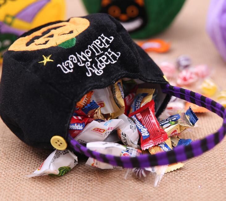 Trick or Treat Bags Pumpkin Halloween Kids Candy Handbag