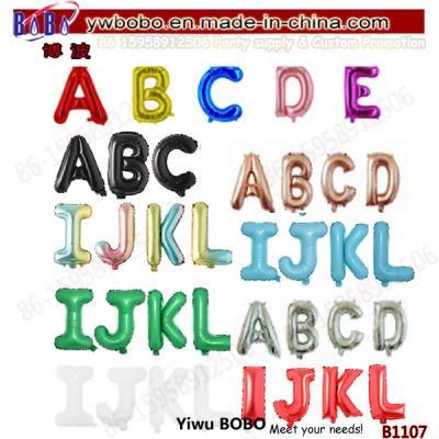 Party Supply Foil Numerical Balloons Birthday Balloons with Letters Numbers (B1107)