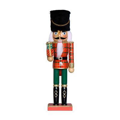 Wooden Craft Traditional Wooden Handmade Nutcracker Christmas Decoration 12 Inch