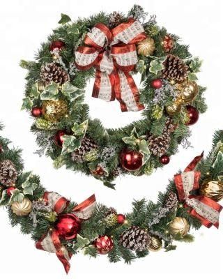 Wholesale Christmas Wreath Clear Decorations Xmas Party Supplies