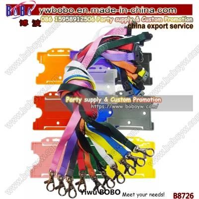 Custom Neck Strap Neck Lanyard Polyester Strap Lanyards Safety Breakaway Plastic ID Card Stationery Set (B8726)