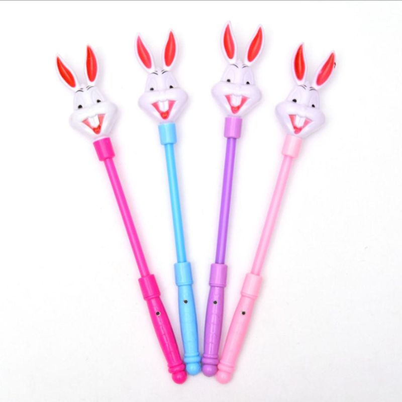 LED Flashing Glow Stick Wand Rabbit Fairy Wand Kids Toy