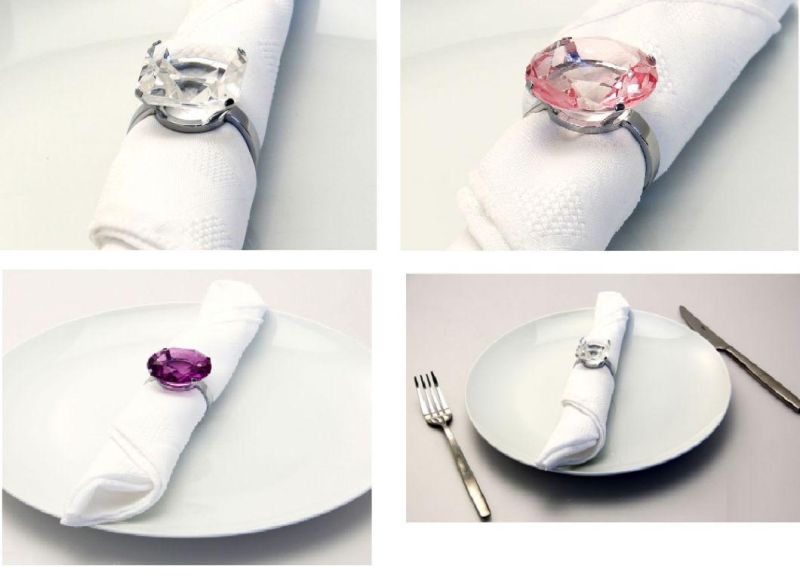 Wedding Decoration of Crystal Napkin Rings