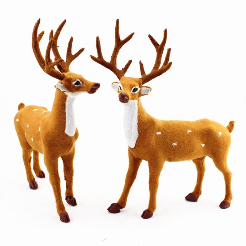 Christmas Hanging Ornament Decoration Xmas Elk Plush Simulation Model Deer