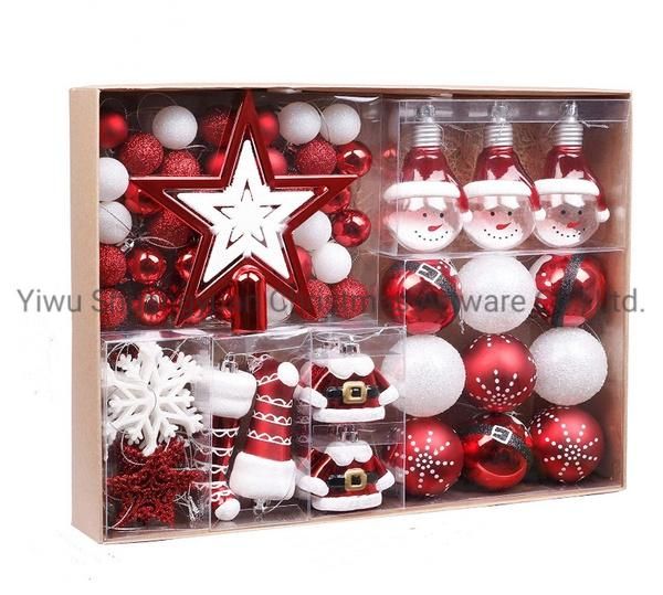 New Design Christmas Ball for Holiday Wedding Party Decoration Supplies Hook Ornament Craft Gifts