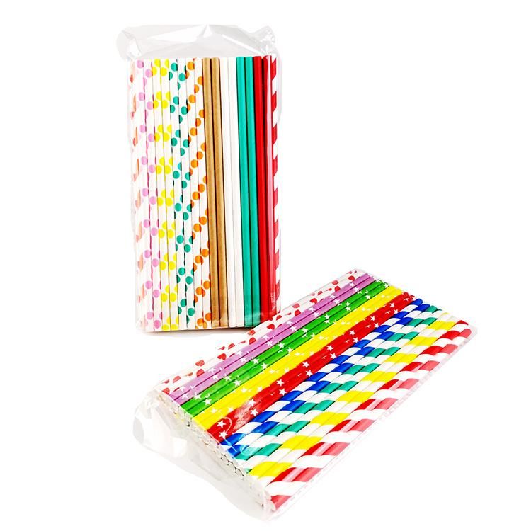 Party China 12mm Custom Boba Paper Straws for Drinking