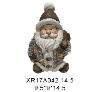 Polyresin OEM/ODM Festival Gift Christmas LED Light Santa Claus Resin Craft